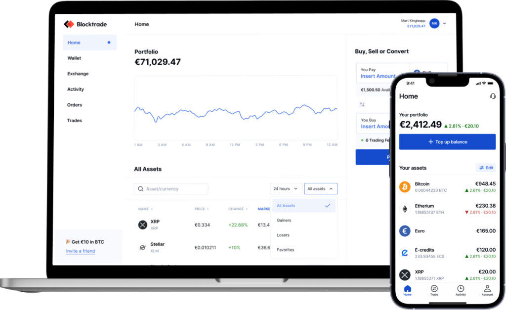Blocktrade Start your crypto journey today Bitcoin exchange